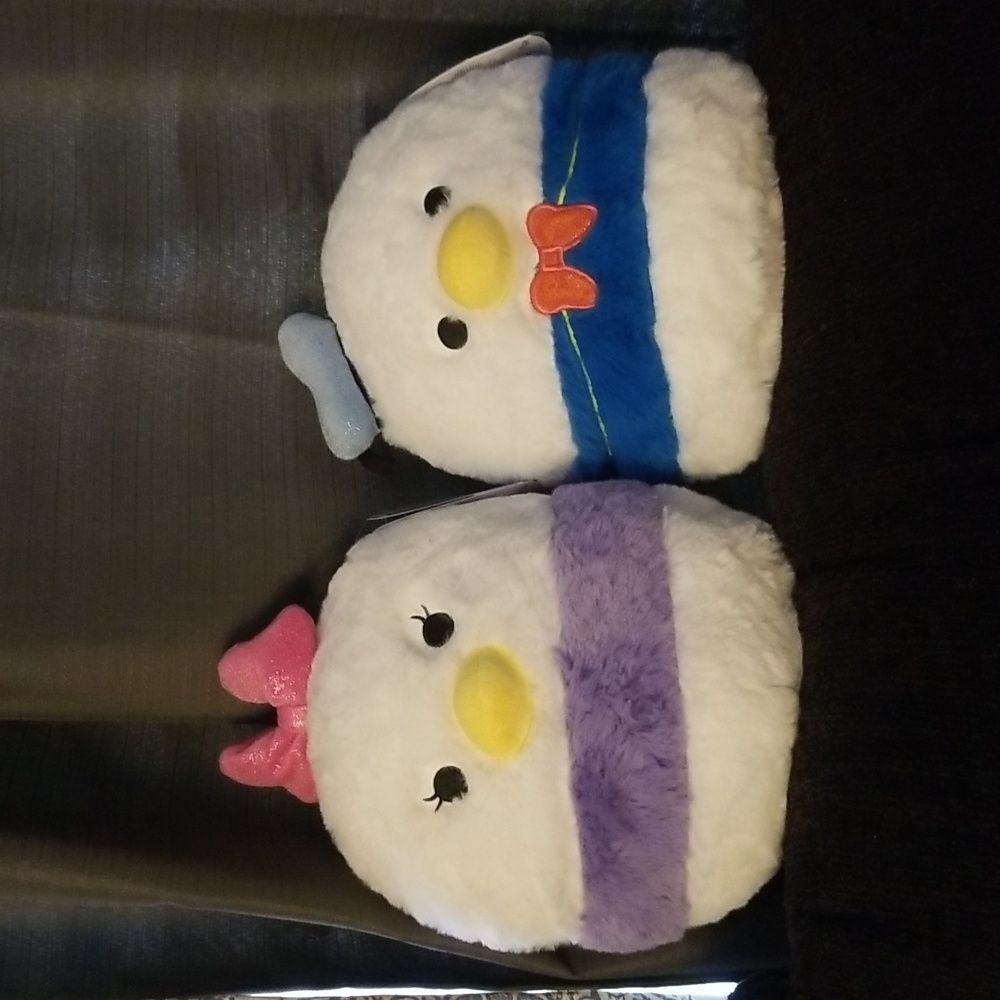 Squishmallows Donald and Daisy Duck Disney Fuzzamallows Bundle